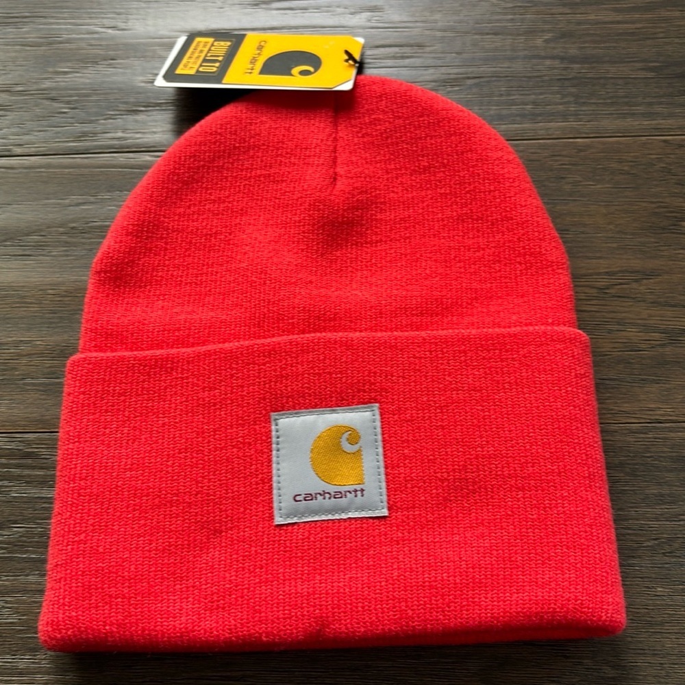Carhartt Orange Knit Cuffed Beanie